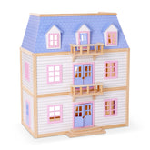 Wooden Multi-Level Dollhouse