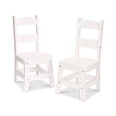 Wooden Chair Pair - White