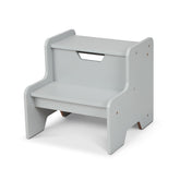 Wooden Step Stool – Gray