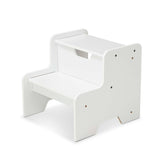 Wooden Step Stool - White