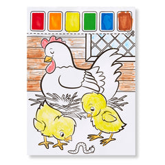 Farm Animals Paint with Water Kids' Art Pad