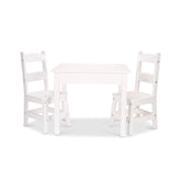 Wooden Table & Chairs - White