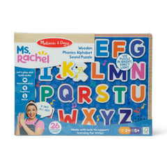 Ms. Rachel™ Wooden Phonics Alphabet Sound Puzzle - 26 Pieces