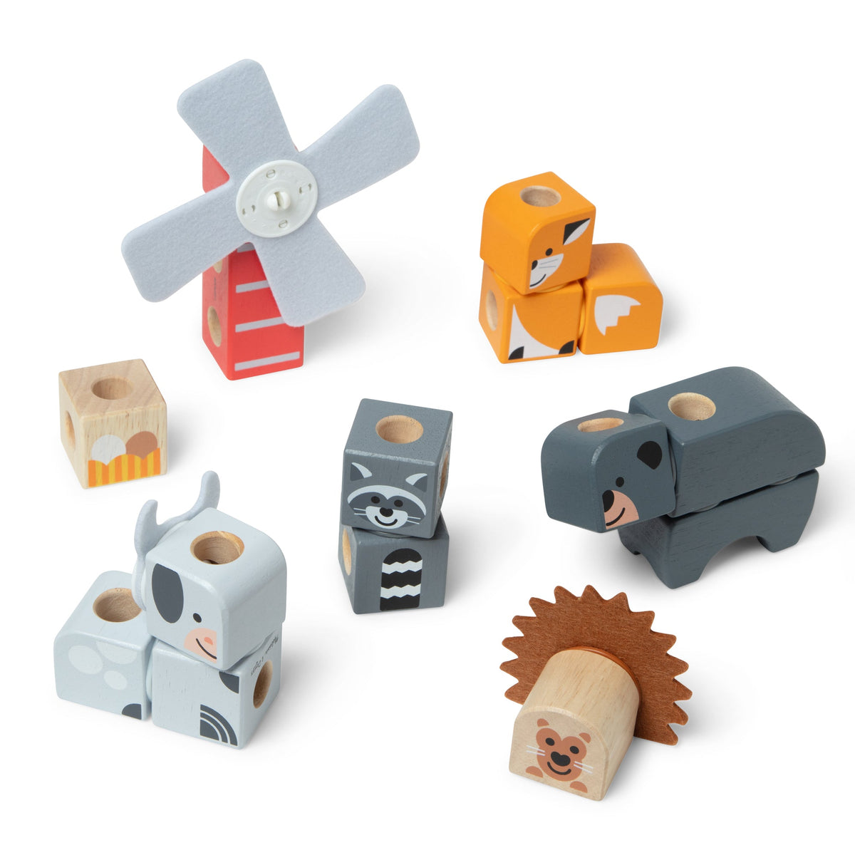 Blockables™ Play Sets Farm Friends and Woodland Friends 2-Pack Bundle