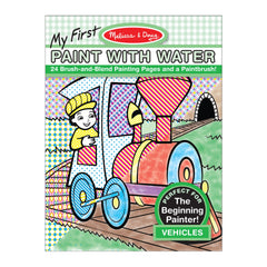 My First Paint with Water - Vehicles