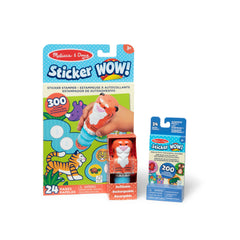 Sticker WOW!™ Tiger Bundle: Activity Pad & Sticker Stamper + Mini Activity Pad and 200 Refill Stickers