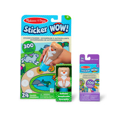 Sticker WOW!™ Bunny Bundle: Activity Pad & Sticker Stamper + Mini Activity Pad and 200 Refill Stickers