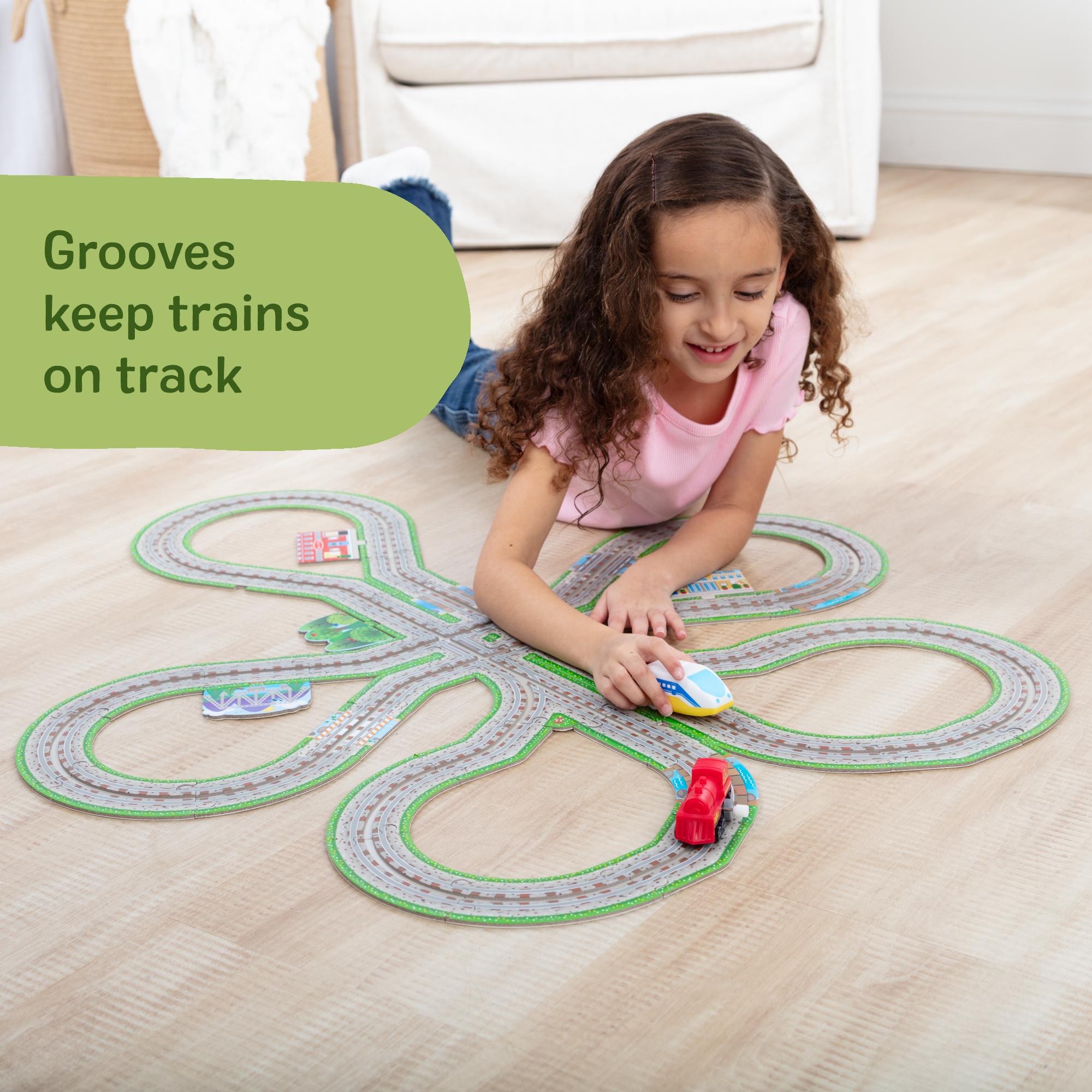 Design Your Own Railroad Floor Puzzle