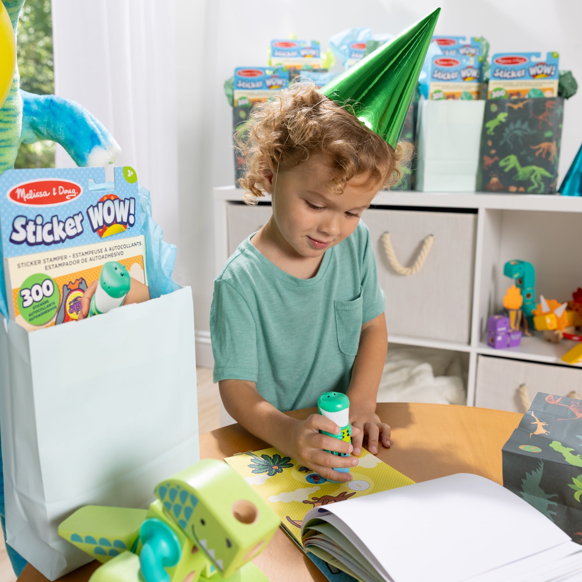 Sticker WOW!® Activity Pad & Sticker Stamper 12-PACK  - Dinosaur