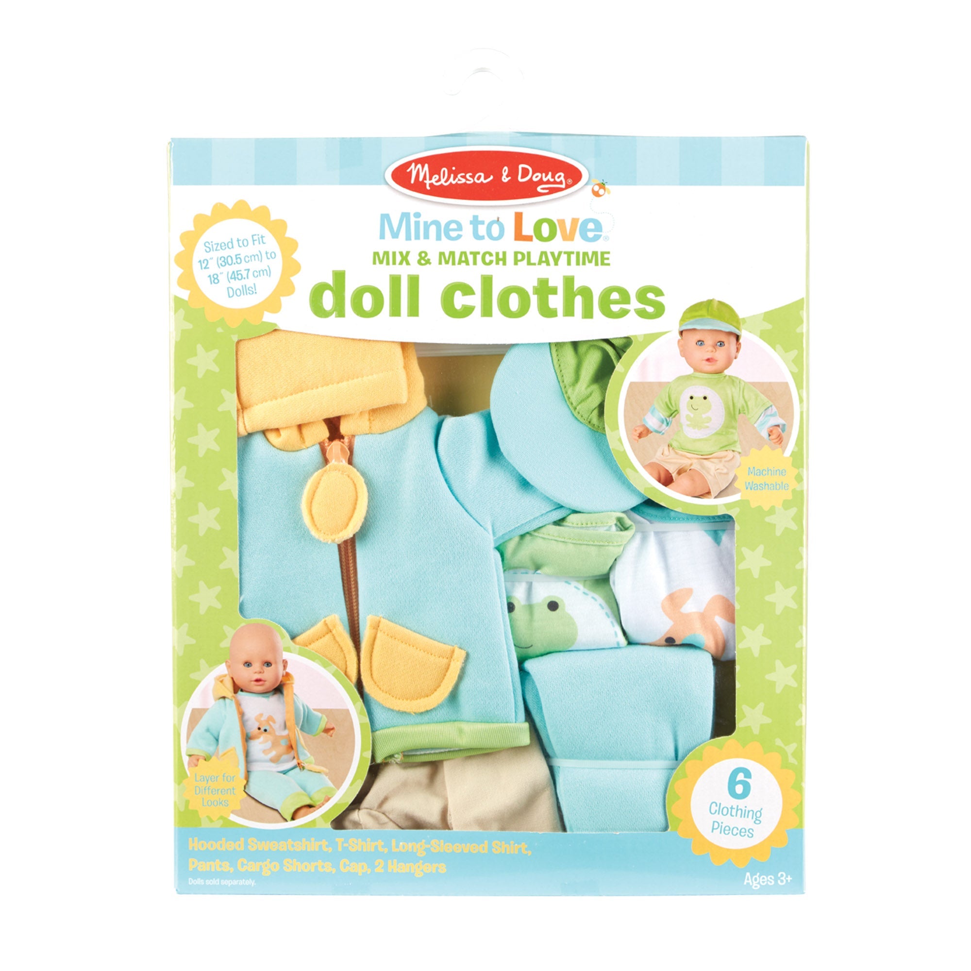 Mine to Love Mix & Match Playtime Doll Clothes