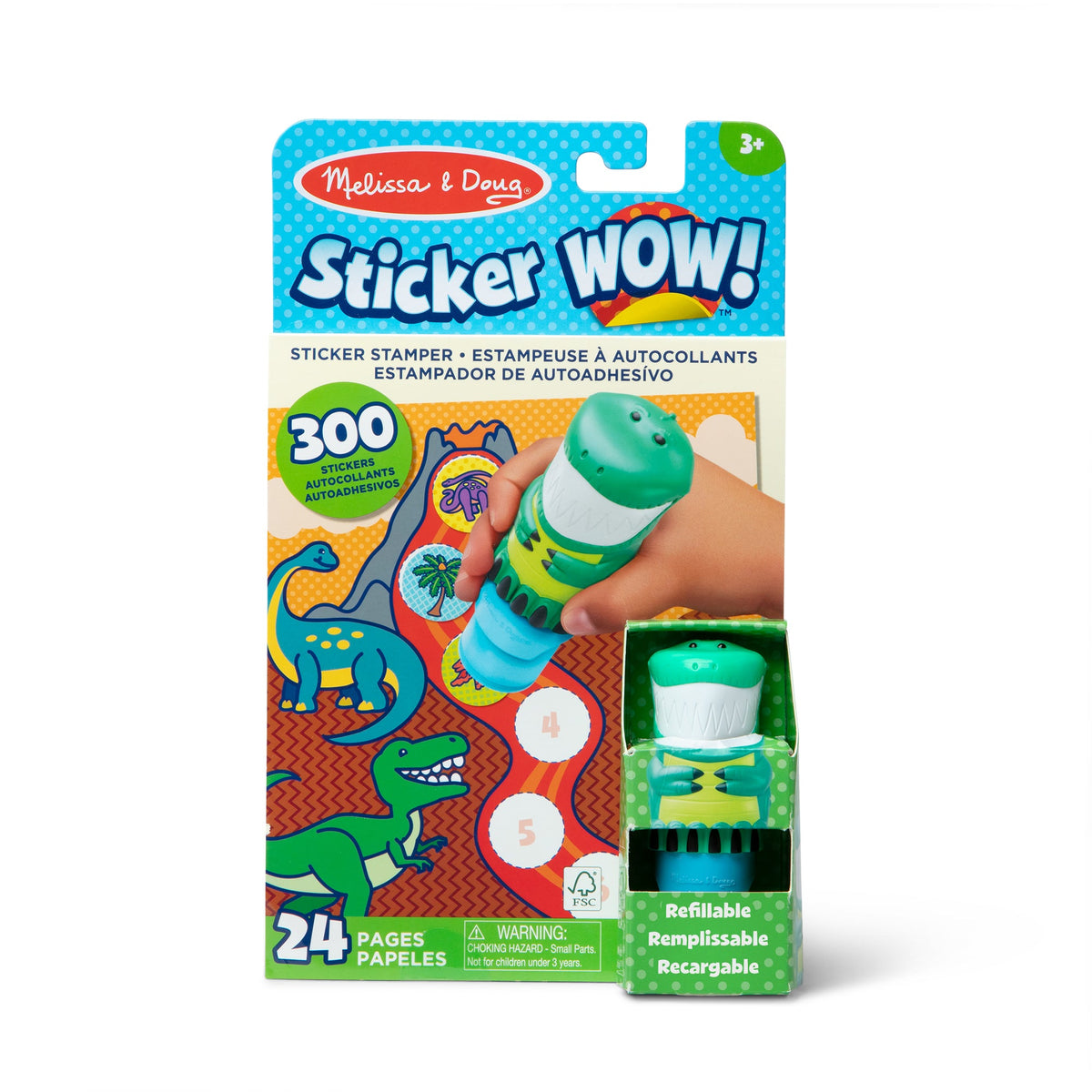 Sticker WOW!™ Activity Pad & Sticker Stamper  - Dinosaur