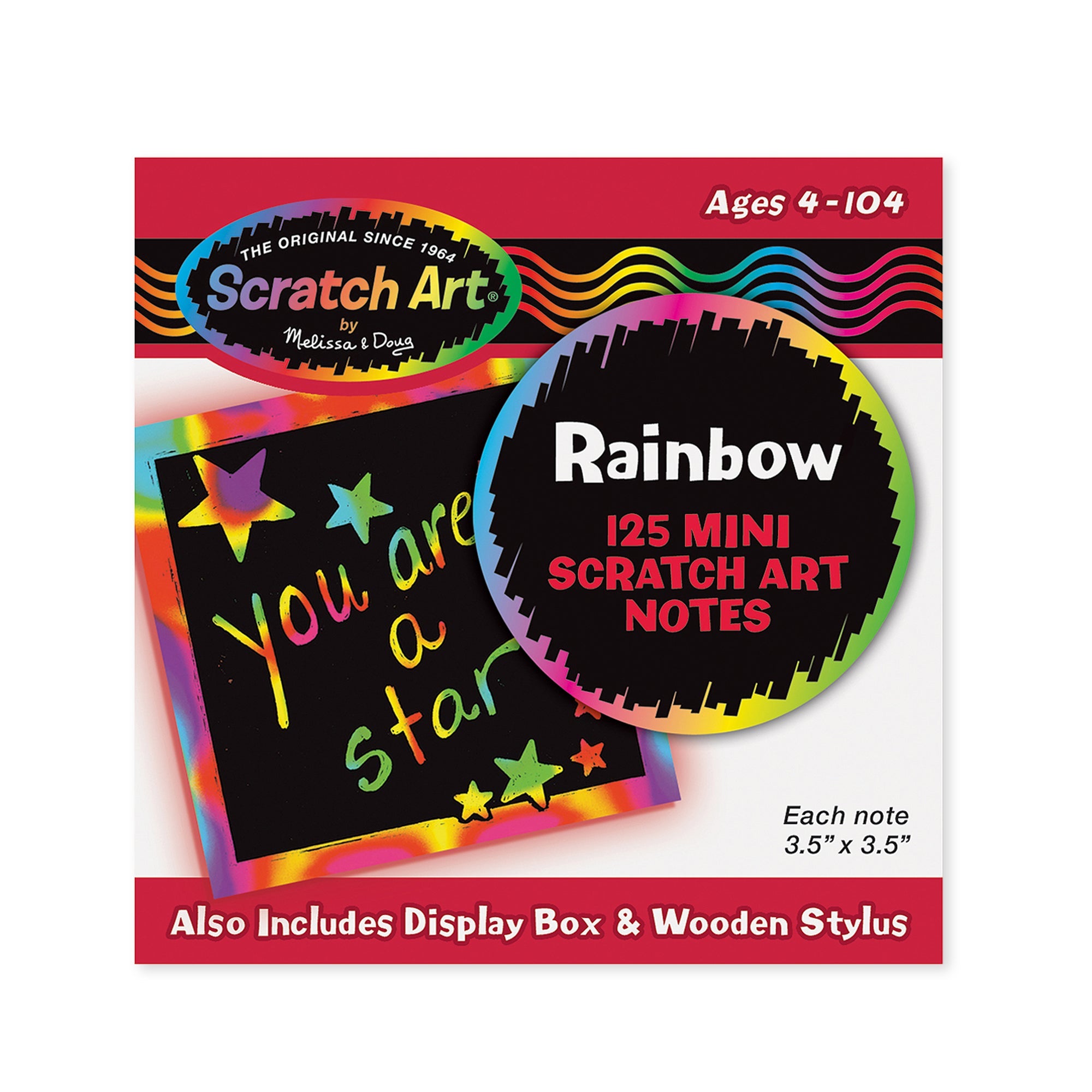 Scratch Art Rainbow Mini Notes _Box of 125