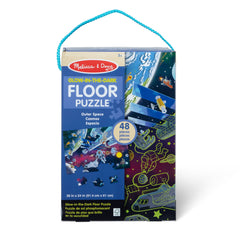 Outer Space Glow-in-the-Dark Floor Puzzle – 48 Pieces