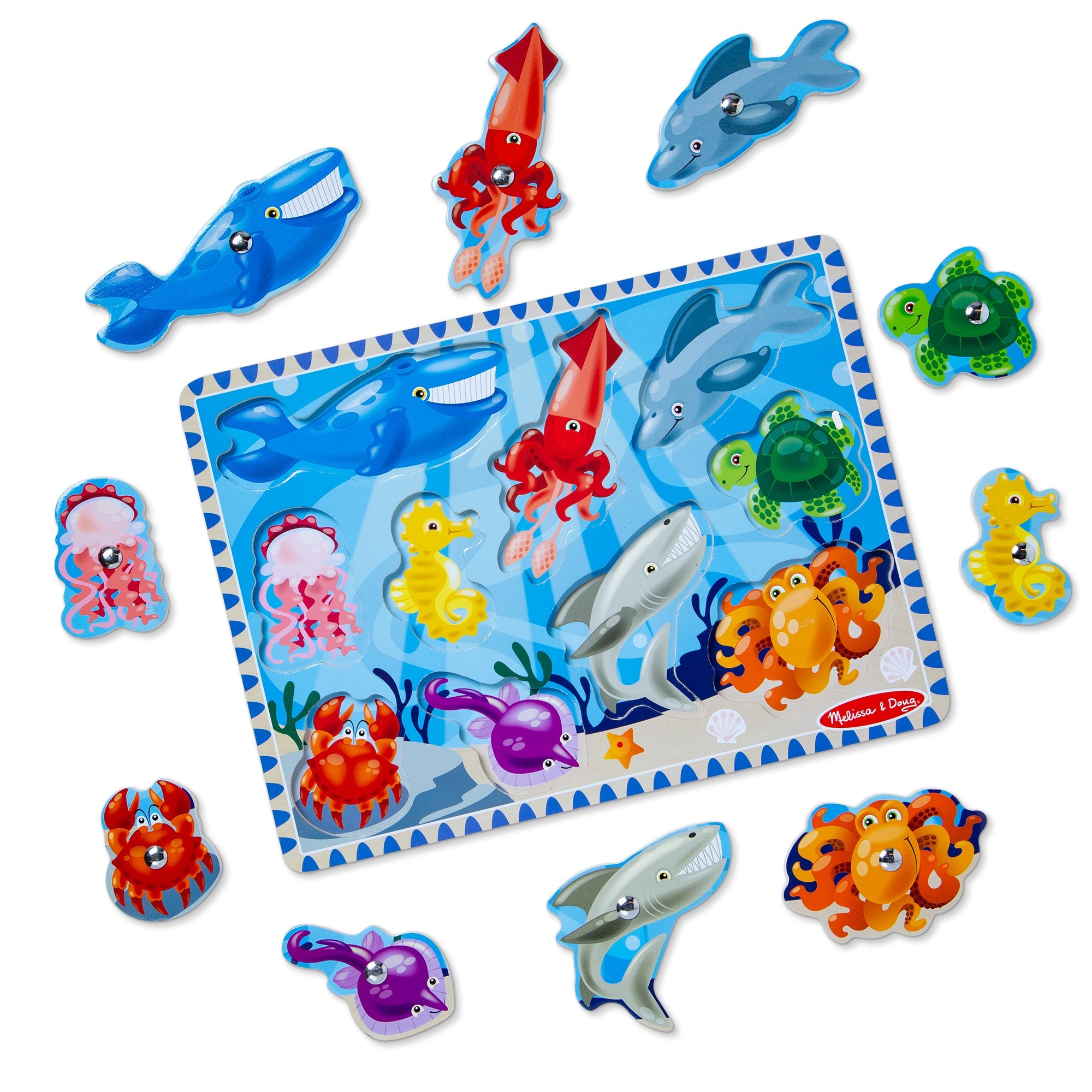 Fishing Magnetic Puzzle Game - 10 Pieces