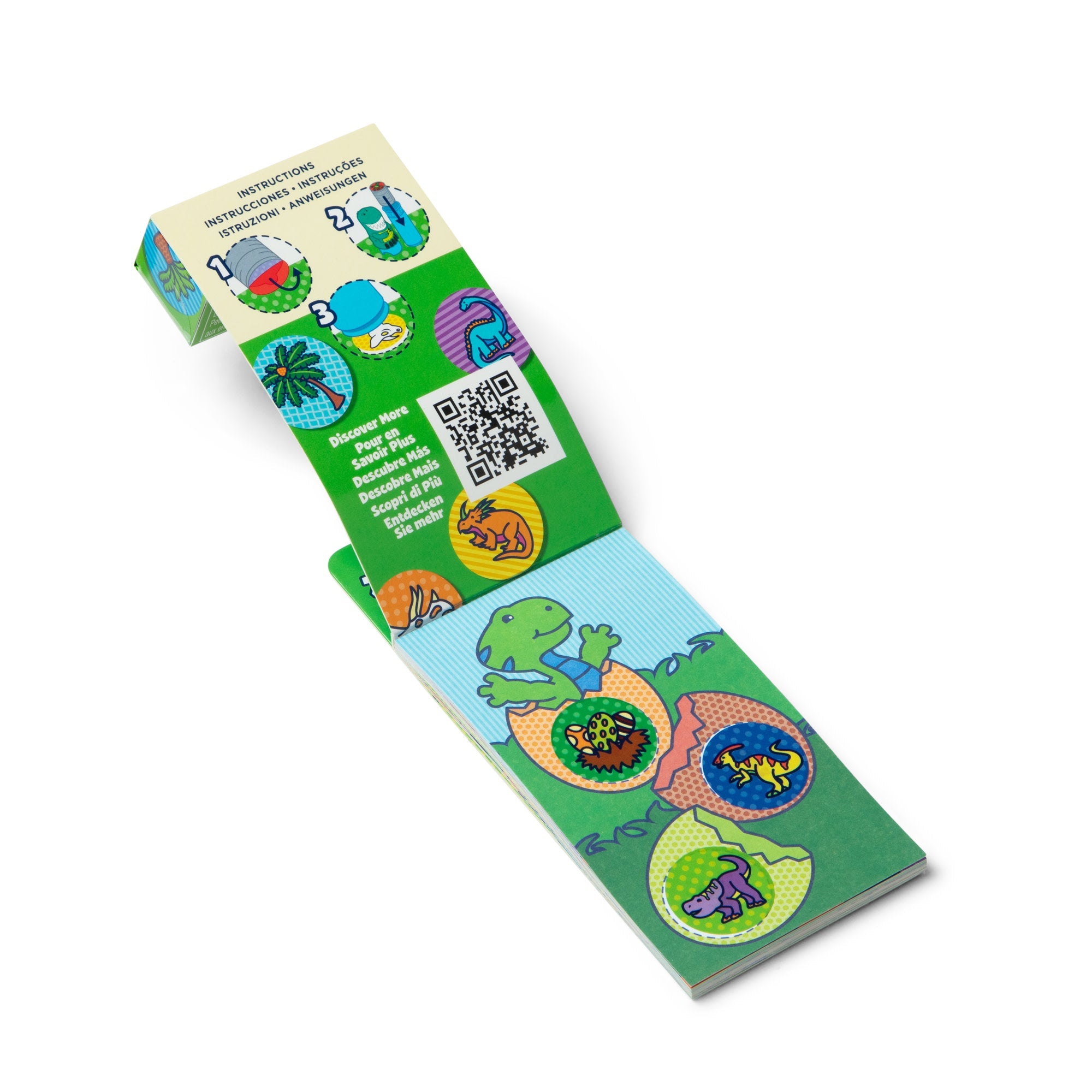Sticker WOW!® Mini Activity Pad & Refill Stickers - Dinosaur (200+ Stickers, Stamper Not Included)