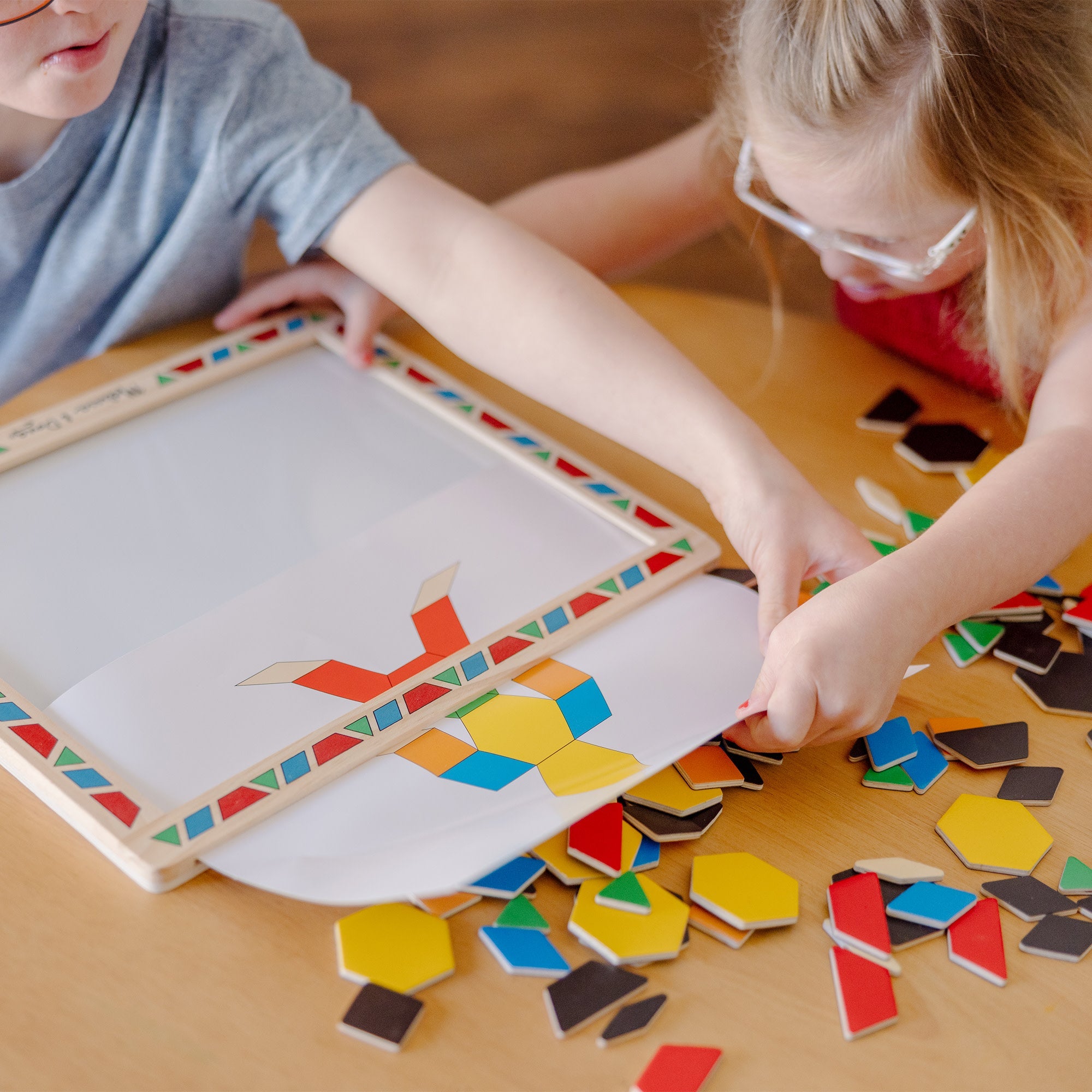 Wooden Magnetic Pattern Block Kit