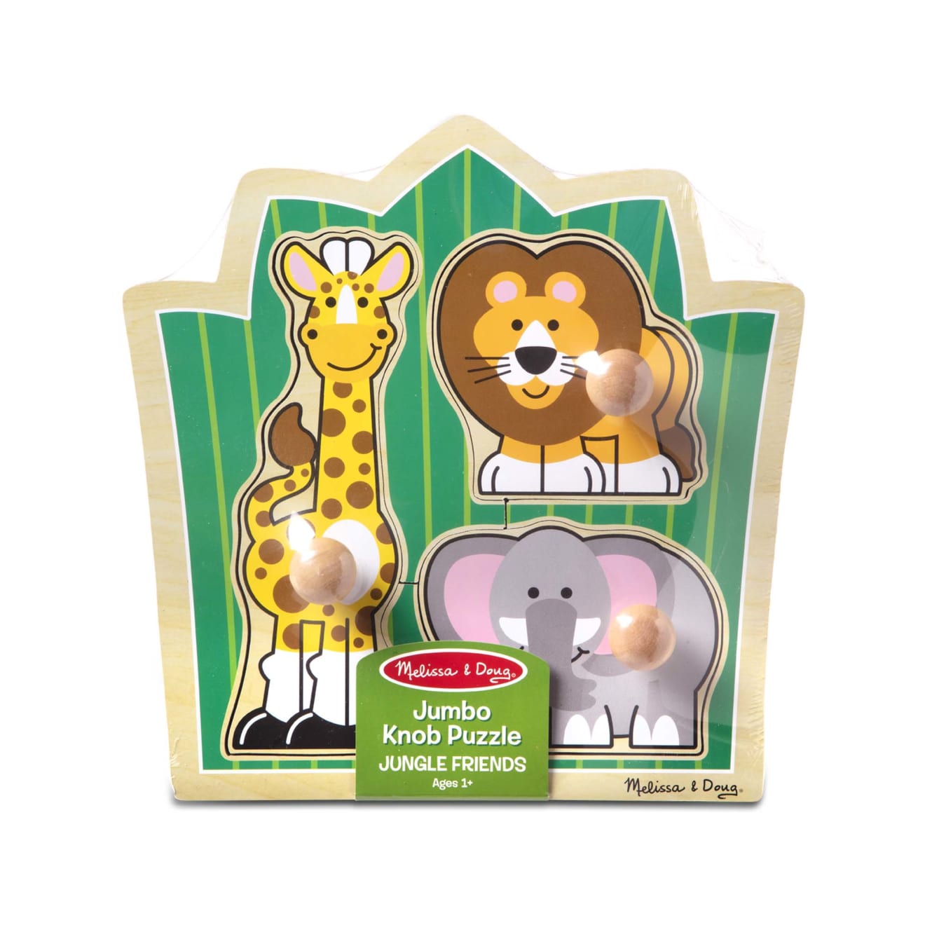 Jungle Friends Jumbo Knob Puzzle - 3 Pieces