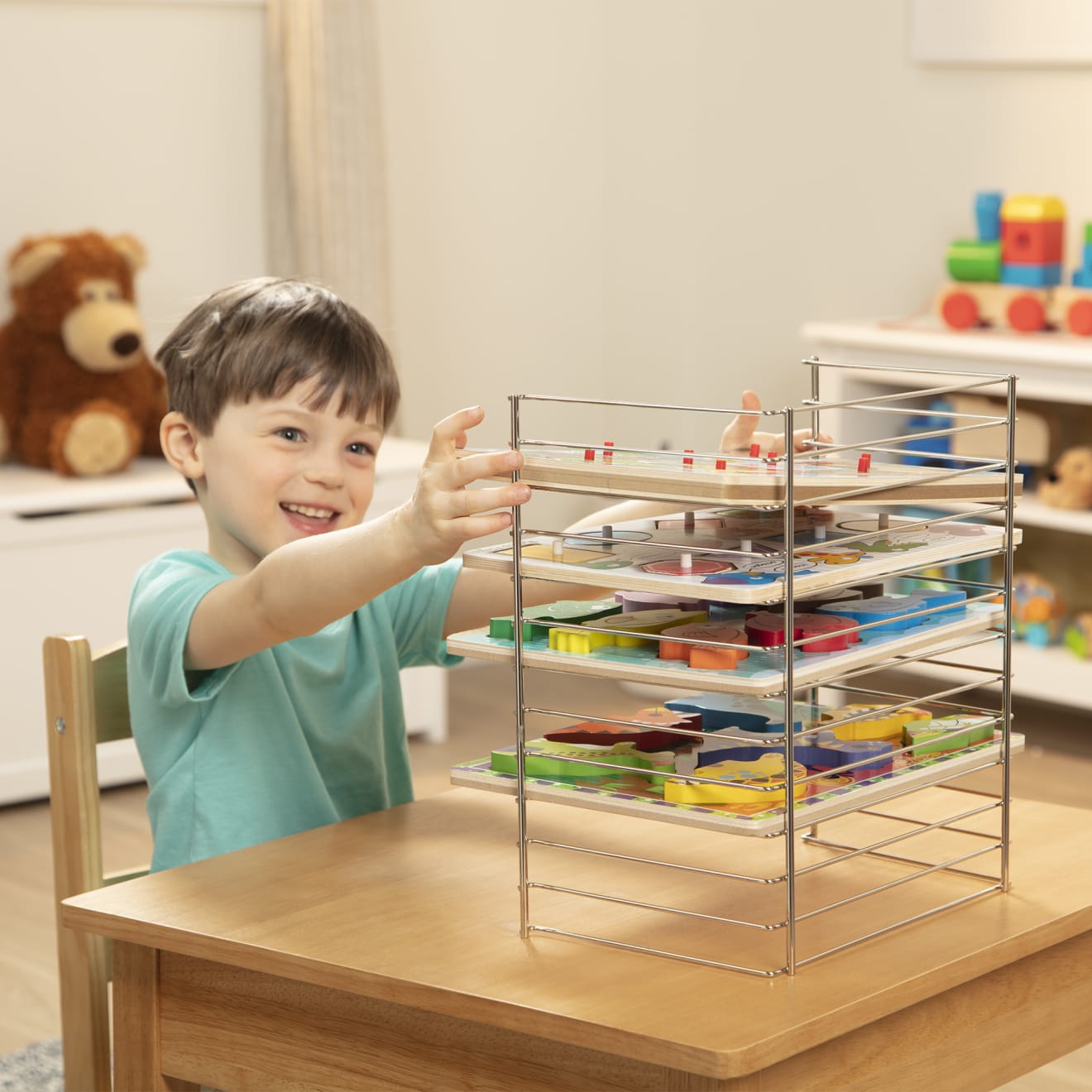 Multi-Fit Wire Puzzle Rack