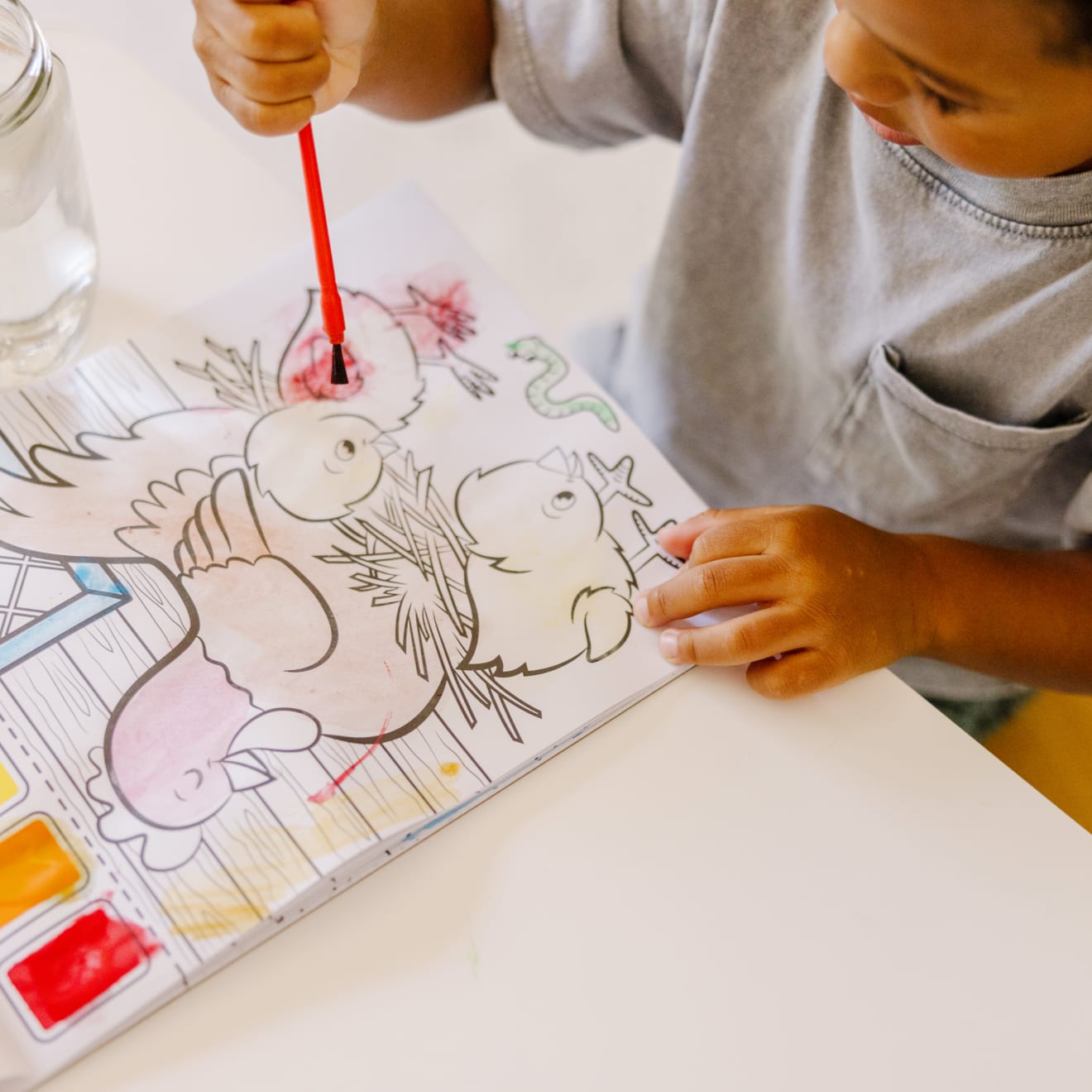 Farm Animals Paint with Water Kids' Art Pad