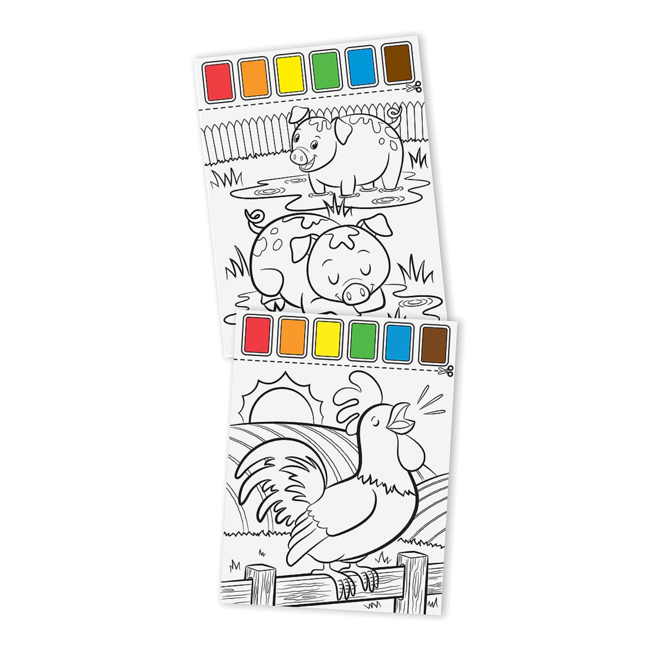 Farm Animals Paint with Water Kids' Art Pad