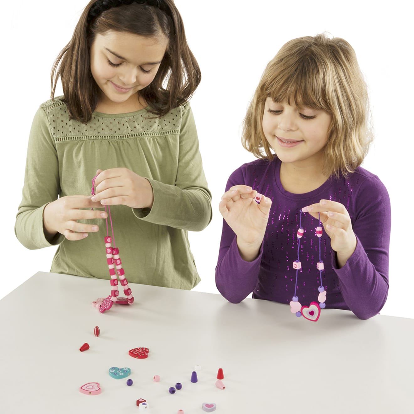 Created by Me! Heart Beads Wooden Bead Kit