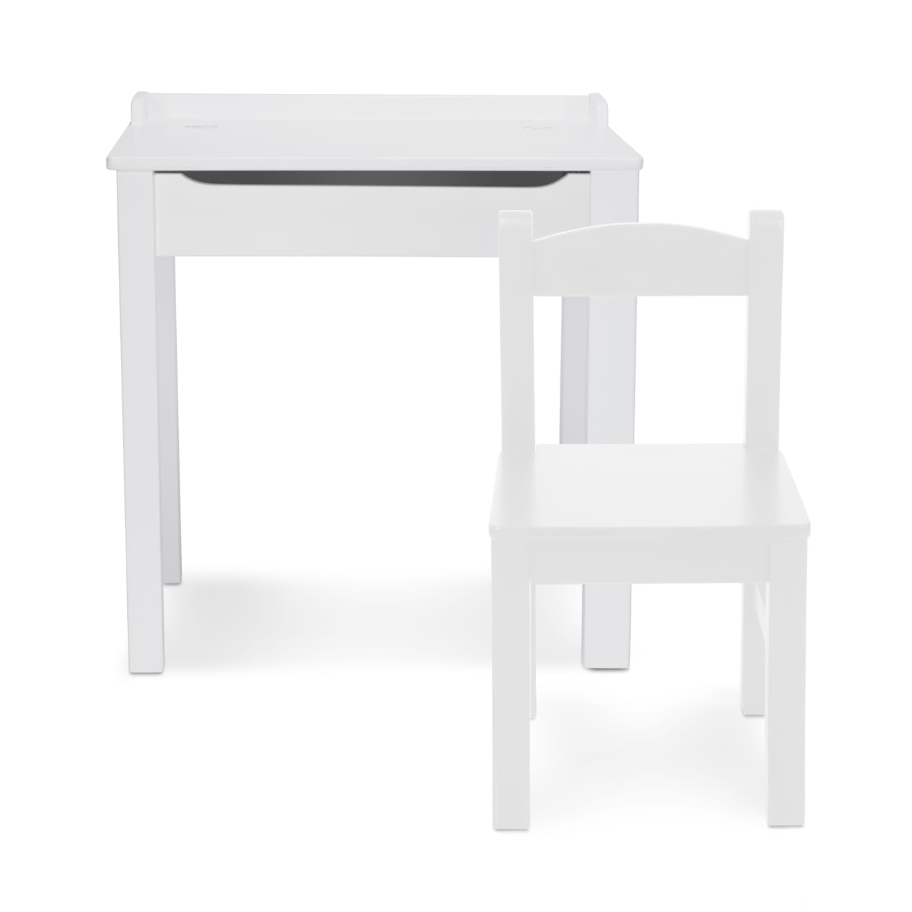 Child's Lift-Top Desk & Chair - White