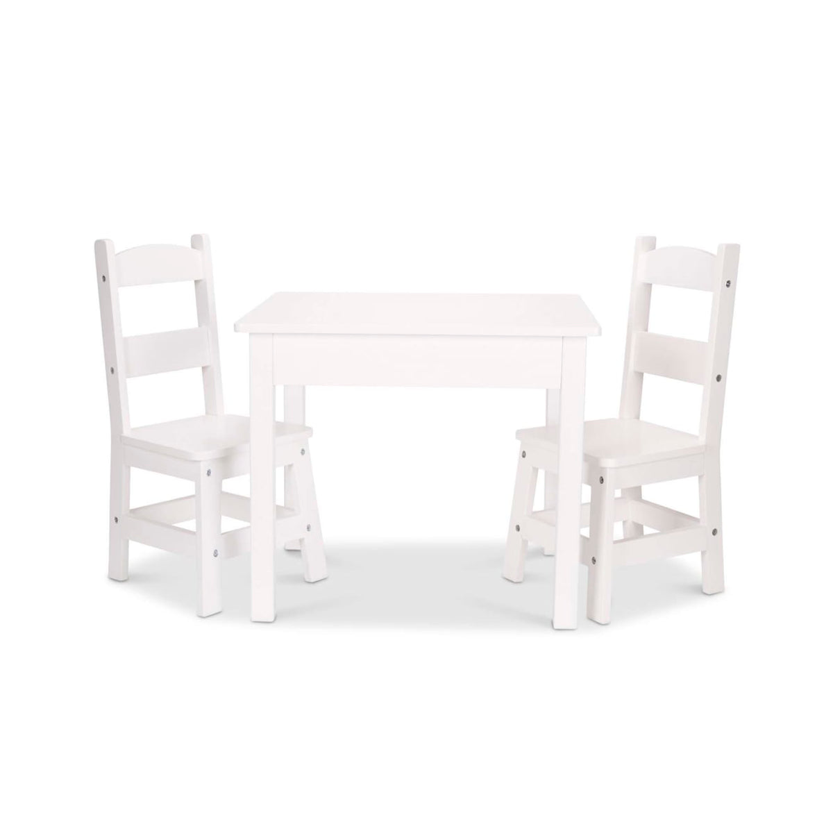 Wooden Table & Chairs - White