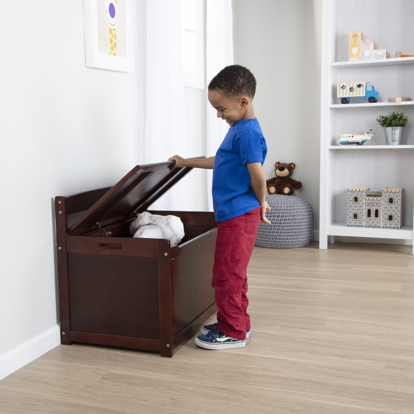Wooden Toy Chest (Espresso)