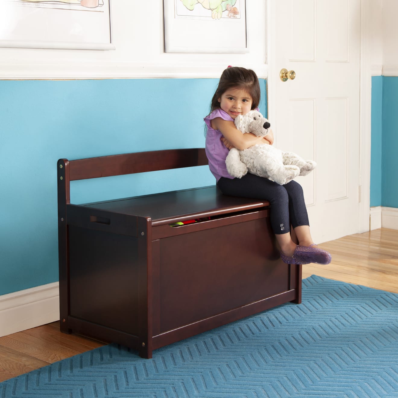 Wooden Toy Chest (Espresso)