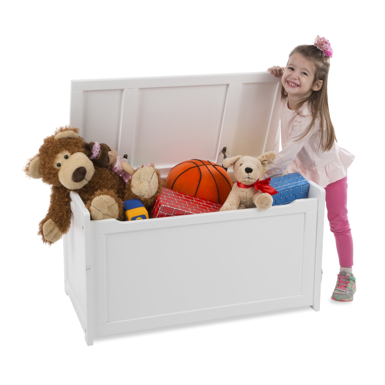 Wooden Toy Chest (White)