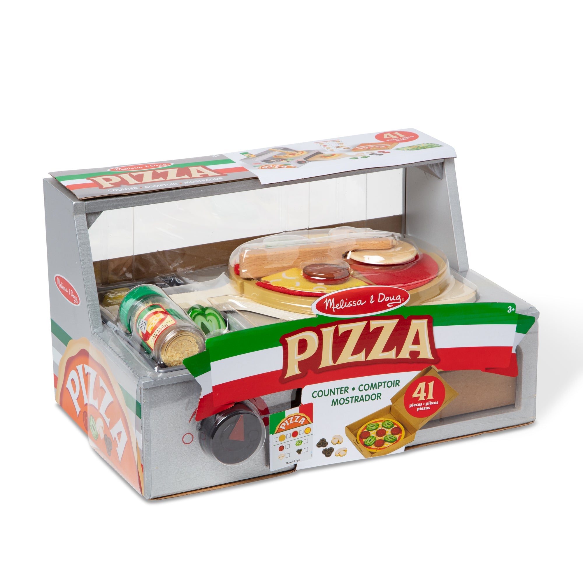 Top & Bake Pizza Counter - Wooden Play Food