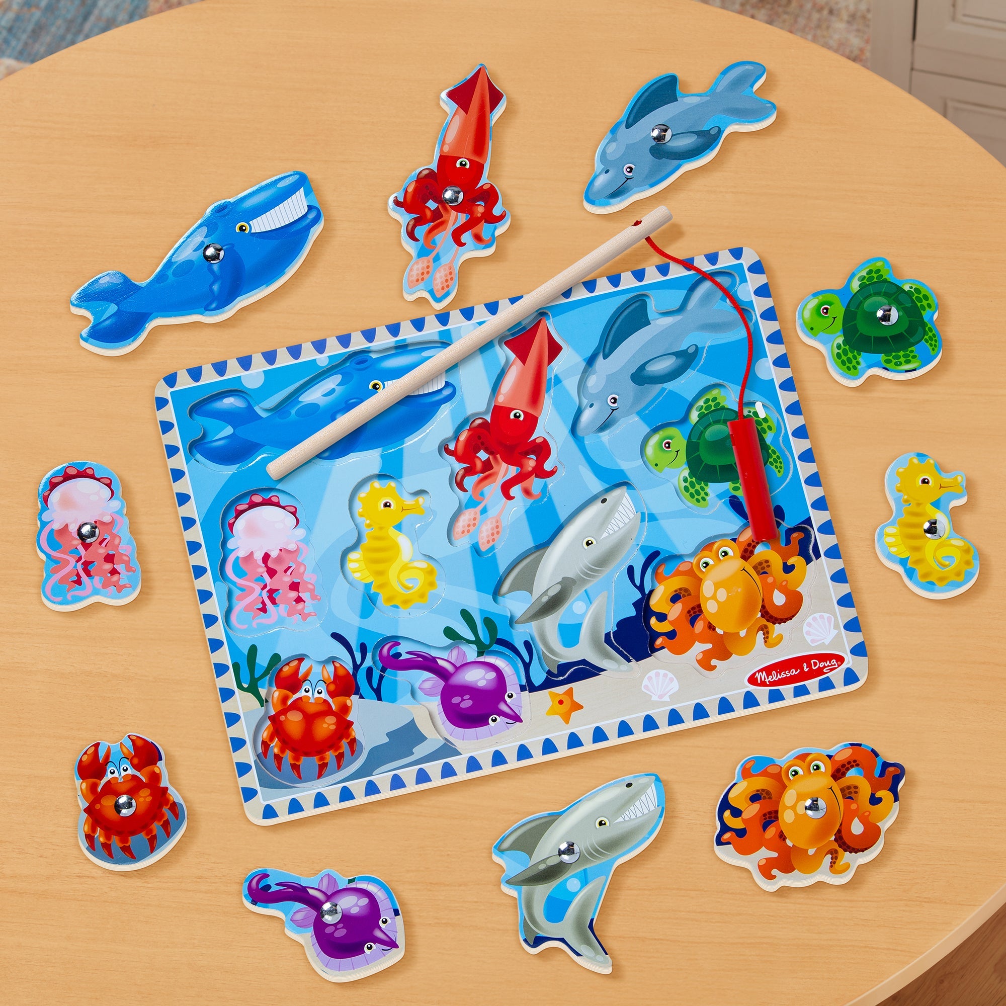 Fishing Magnetic Puzzle Game - 10 Pieces