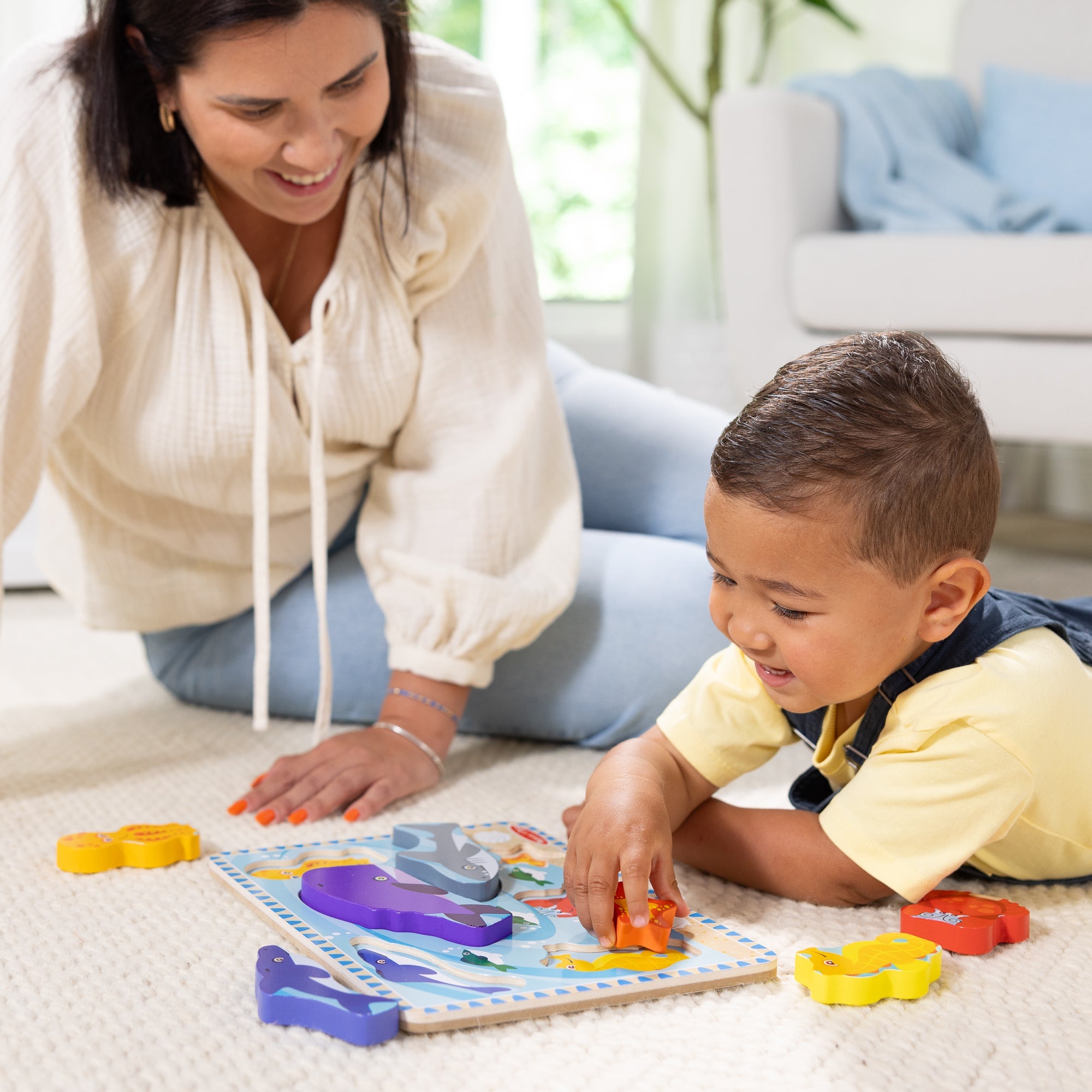 Sea Creatures Chunky Puzzle - 7 Pieces