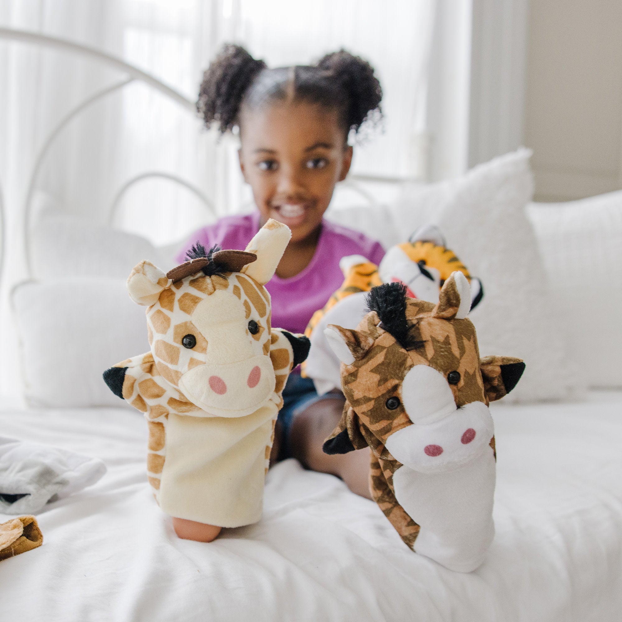 Hand Puppet 2-Pack: Farm Friends, Zoo Friends