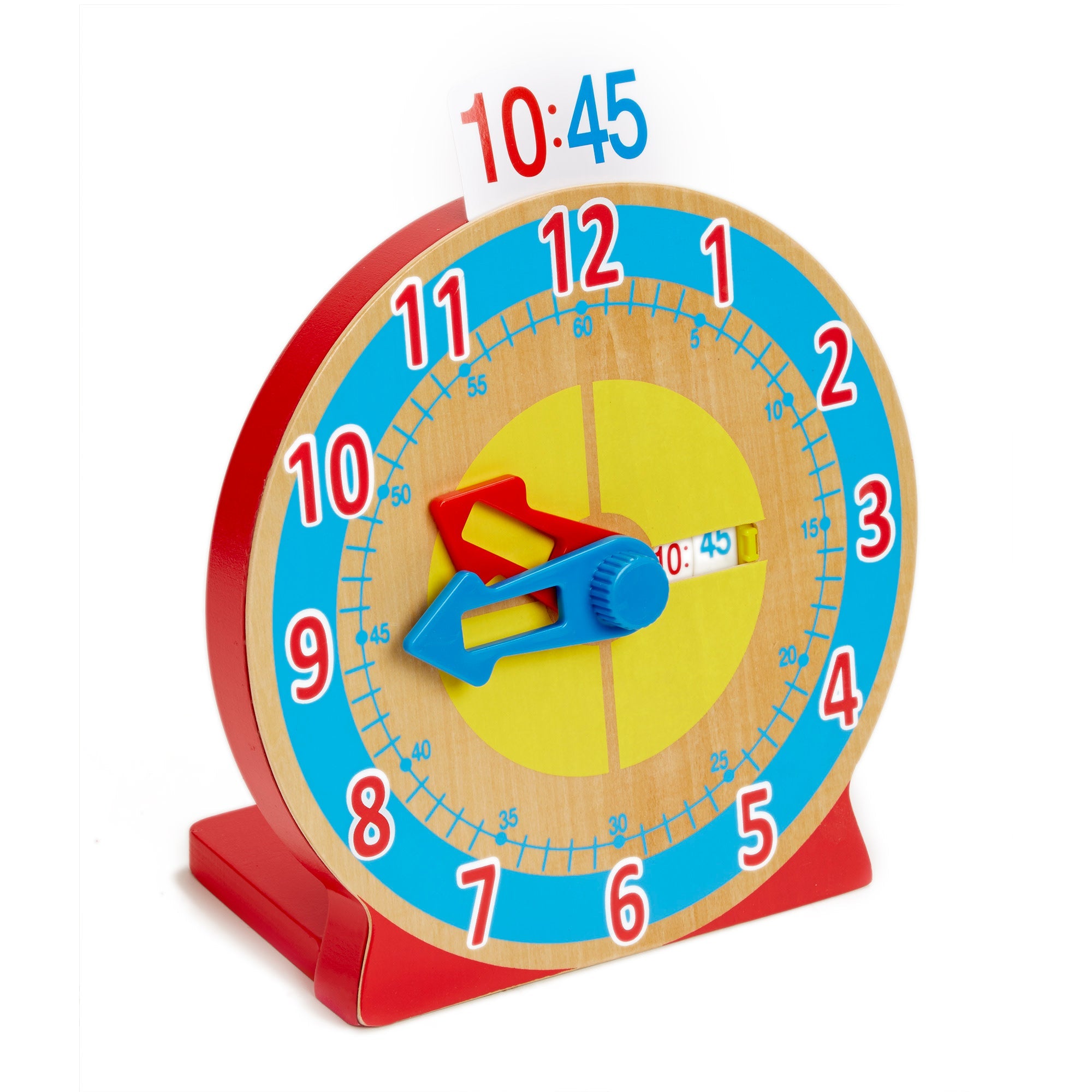 Turn & Tell Wooden Clock