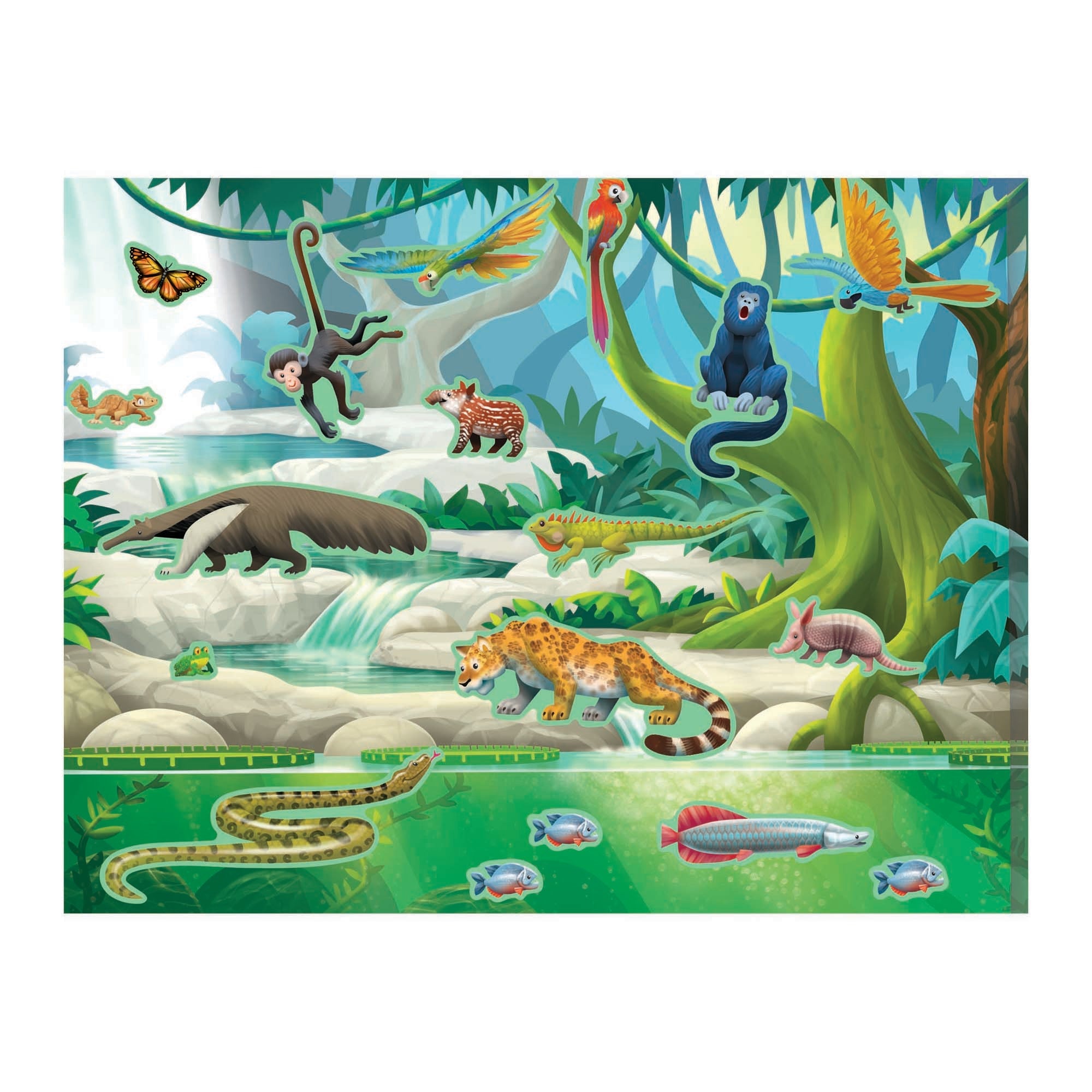 Reusable Sticker Pad - Jungle and Savanna